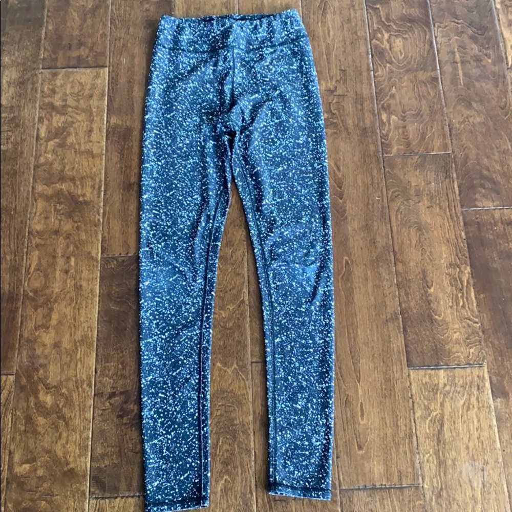 Splattered print leggings